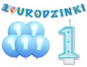Zestaw urodzinowy dekoracje na roczek 1 urodziny Zestaw urodzinowy dekoracje na roczek 1 urodziny