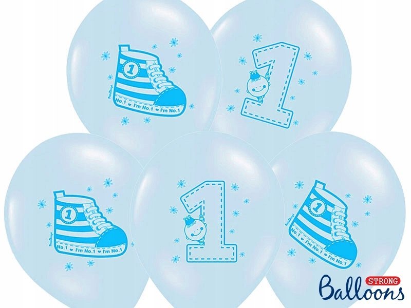 Balony dekoracja na roczek 1-e urodziny MOCNE XXXL