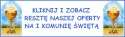 Dekoracje komunijne stołu ozdoby srebrne krzyżyki