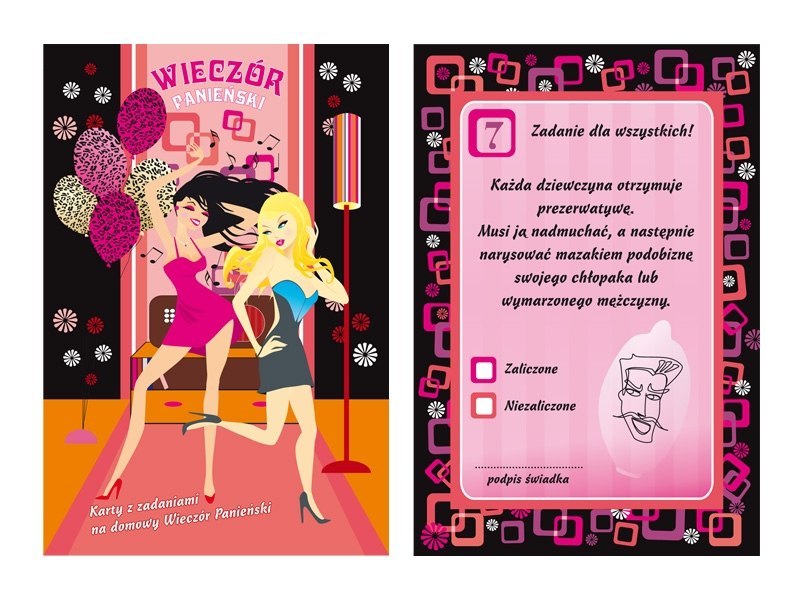Karty z zadaniami na wieczór panieński WP Karty z zadaniami na wieczór panieński WP