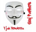 Maska Guya Fawkesa z V jak Vendetta na Halloween Maska Guya Fawkesa z V jak Vendetta na Halloween