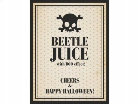 Naklejki nalepki dekoracje na butelki Halloween Naklejki nalepki dekoracje na butelki Halloween
