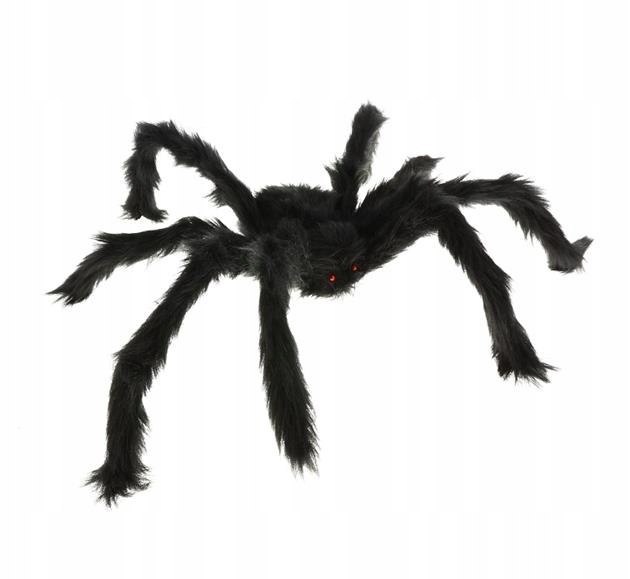 Wielki czarny włochaty pająk pająki Halloween 60cm Wielki czarny włochaty pająk pająki Halloween 60cm