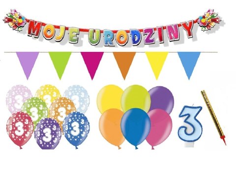 Zestaw urodzinowy dekoracje na roczek 1 2 urodziny Zestaw urodzinowy dekoracje na roczek 1 2 urodziny
