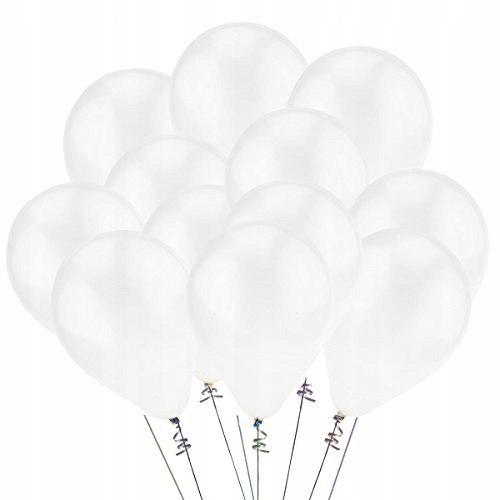 Balony białe perłowe dekoracje ślubne weselne x100 Balony białe perłowe dekoracje ślubne weselne x100