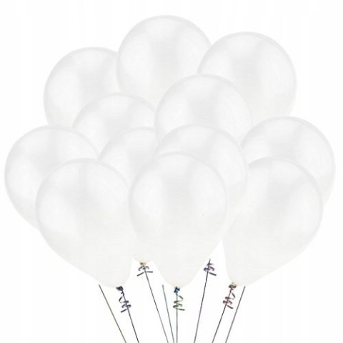Balony białe perłowe dekoracje ślubne weselne x100 Balony białe perłowe dekoracje ślubne weselne x100