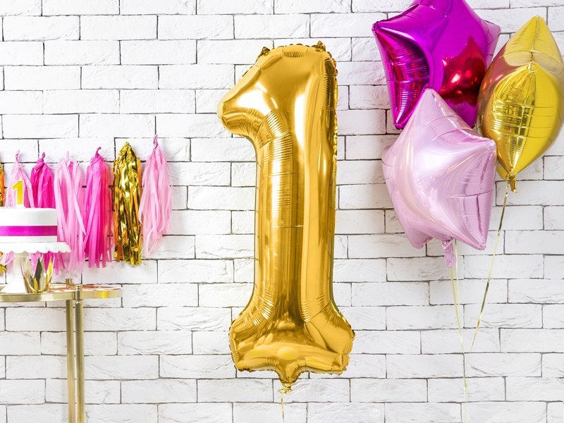 Balony girlanda cyfry dekoracje na 18 urodziny HEL