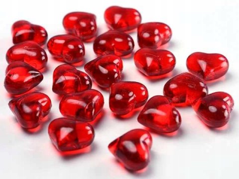 Dekoracje serca serduszka akrylowe WALENTYNKI WL Dekoracje serca serduszka akrylowe WALENTYNKI WL
