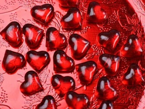 Dekoracje serca serduszka akrylowe WALENTYNKI WL Dekoracje serca serduszka akrylowe WALENTYNKI WL