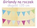 Girlanda ozdoba flagi na pierwsze urodziny roczek Girlanda ozdoba flagi na pierwsze urodziny roczek