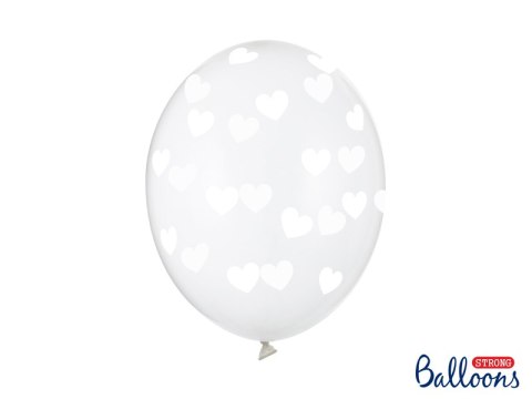 Balony 30cm, Serduszka, Crystal Clear (1 op. / 6 szt.) Balony 30cm, Serduszka, Crystal Clear (1 op. / 6 szt.)