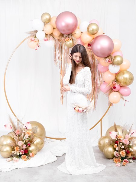 Balon Glossy 60cm, różowe złoto Balon Glossy 60cm, różowe złoto