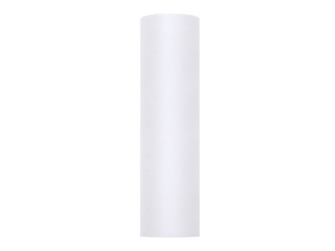 Tiul gładki, sztywny, biały, 0,3 x 50m (1 szt. / 50 mb.) Tiul gładki, sztywny, biały, 0,3 x 50m (1 szt. / 50 mb.)