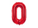 Balon foliowy Cyfra ''0'', 86cm, czerwony Balon foliowy Cyfra ''0'', 86cm, czerwony