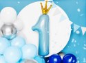 Balon foliowy Cyfra 1 z koroną Balon foliowy Cyfra 1 z koroną