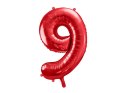 Balon foliowy Cyfra ''9'', 86cm, czerwony Balon foliowy Cyfra ''9'', 86cm, czerwony
