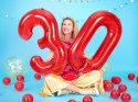 Balon foliowy Cyfra ''9'', 86cm, czerwony Balon foliowy Cyfra ''9'', 86cm, czerwony