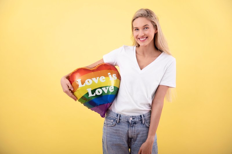 Balon foliowy Love is Love, LGBT