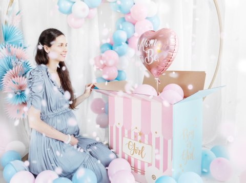Balon foliowy Mom to Be, 35cm, różowy Balon foliowy Mom to Be, 35cm, różowy