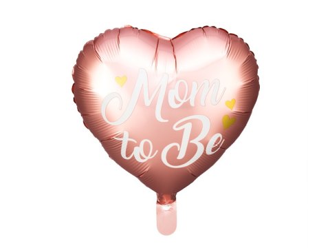 Balon foliowy Mom to Be, 35cm, różowy