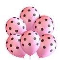 Balony na wieczór panieński różowe czarne HEL x20 Balony na wieczór panieński różowe czarne HEL x20