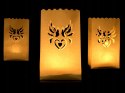 Lampiony na świece gołąbki dekoracje na komunię 10