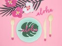 Wizytówki na stół MONSTERA dekoracje hawajskie x6 Wizytówki na stół MONSTERA dekoracje hawajskie x6