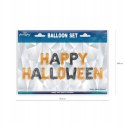Balony literki napis Halloween czarny pomarańczowy Balony literki napis Halloween czarny pomarańczowy