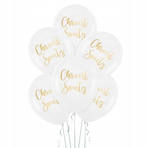 Balony serwetki złote dekoracje ozdoby na Chrzest Balony serwetki złote dekoracje ozdoby na Chrzest