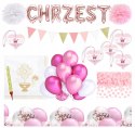 Girlanda baner złoty lustrzany na CHRZEST 85cm Girlanda baner złoty lustrzany na CHRZEST 85cm