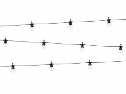 Lampki dekoracyjne żarówki x10 LED żółte ciepłe 5m