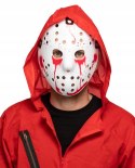Maska Piątek 13 biała z krwią strój na Halloween Maska Piątek 13 biała z krwią strój na Halloween