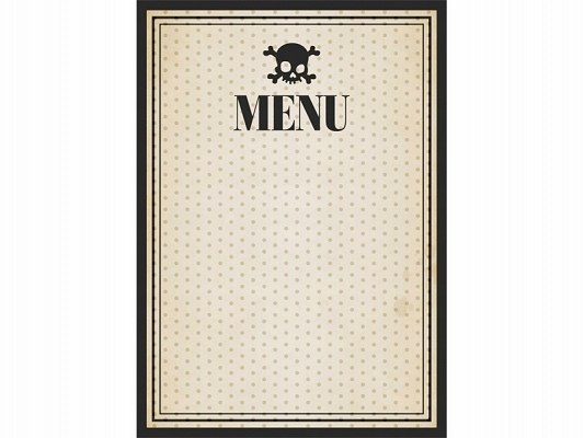 Menu na Halloween gadżety dekoracje do lolkalu x10 Menu na Halloween gadżety dekoracje do lolkalu x10