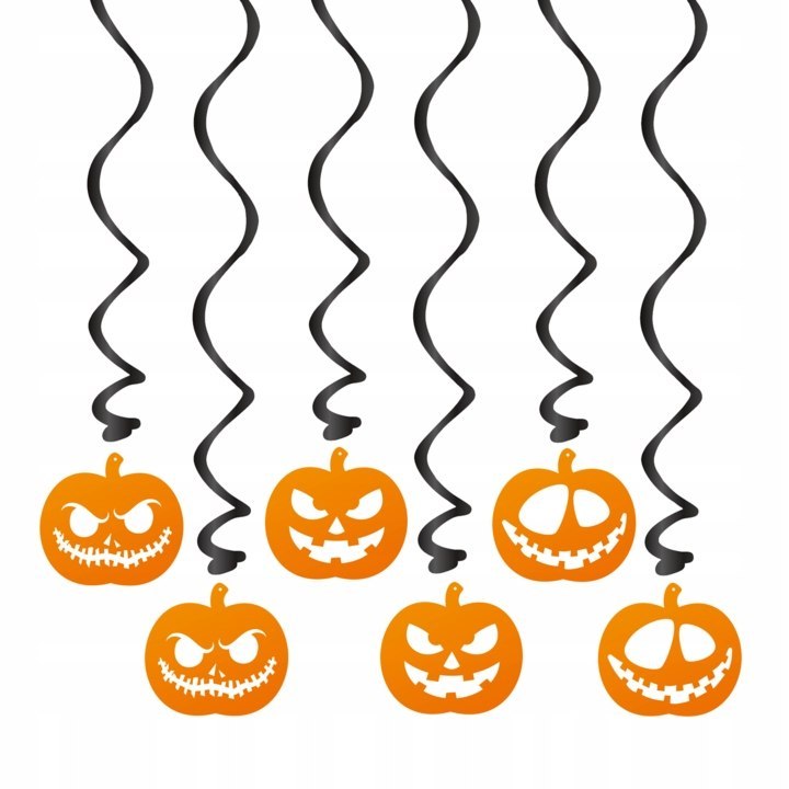Świderki dynie dekoracje ozdoby Halloween 1m 6szt. Świderki dynie dekoracje ozdoby Halloween 1m 6szt.