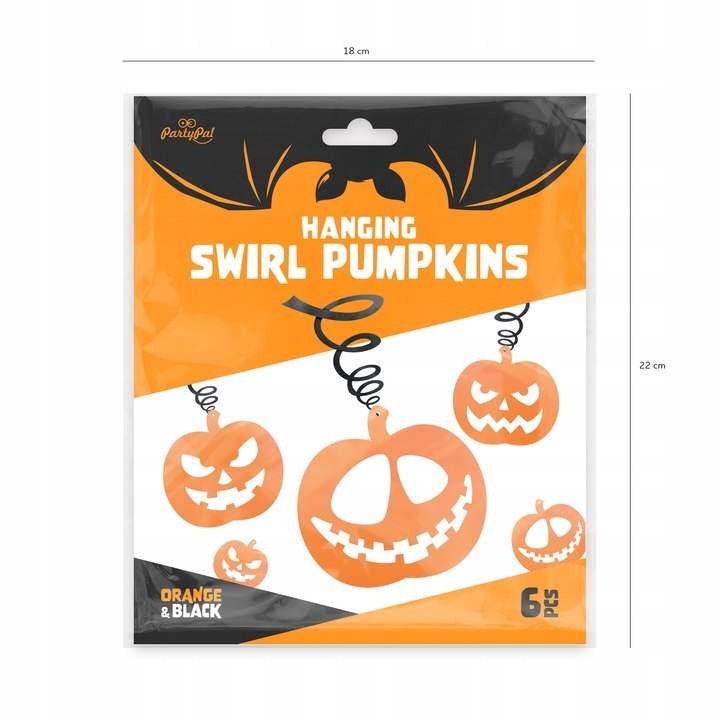 Świderki dynie dekoracje ozdoby Halloween 1m 6szt. Świderki dynie dekoracje ozdoby Halloween 1m 6szt.