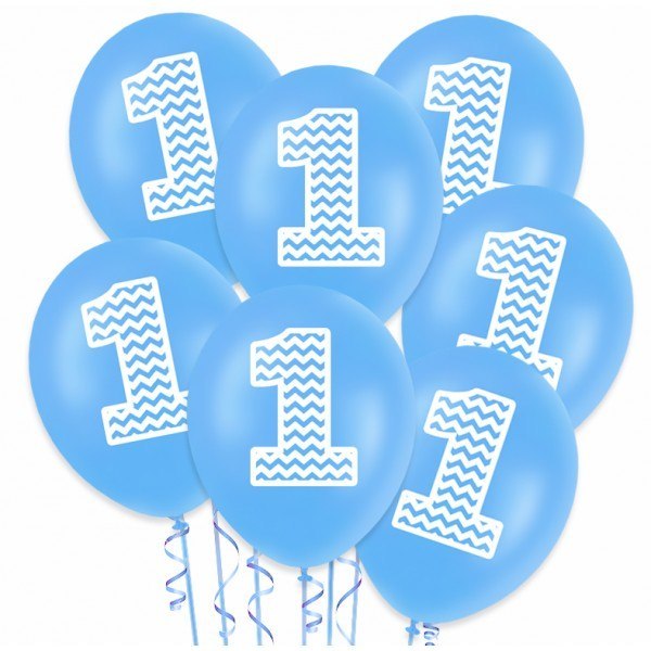 Zestaw zaproszenia balony na 1 urodziny roczek