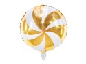 Balon foliowy Cukierek, 35cm, złoty Balon foliowy Cukierek, 35cm, złoty