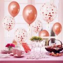 Balony na 18 urodziny różowe złoto konfetti ZESTAW Balony na 18 urodziny różowe złoto konfetti ZESTAW