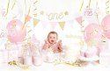 Baner balony topper zestaw na roczek 1 urodziny Baner balony topper zestaw na roczek 1 urodziny