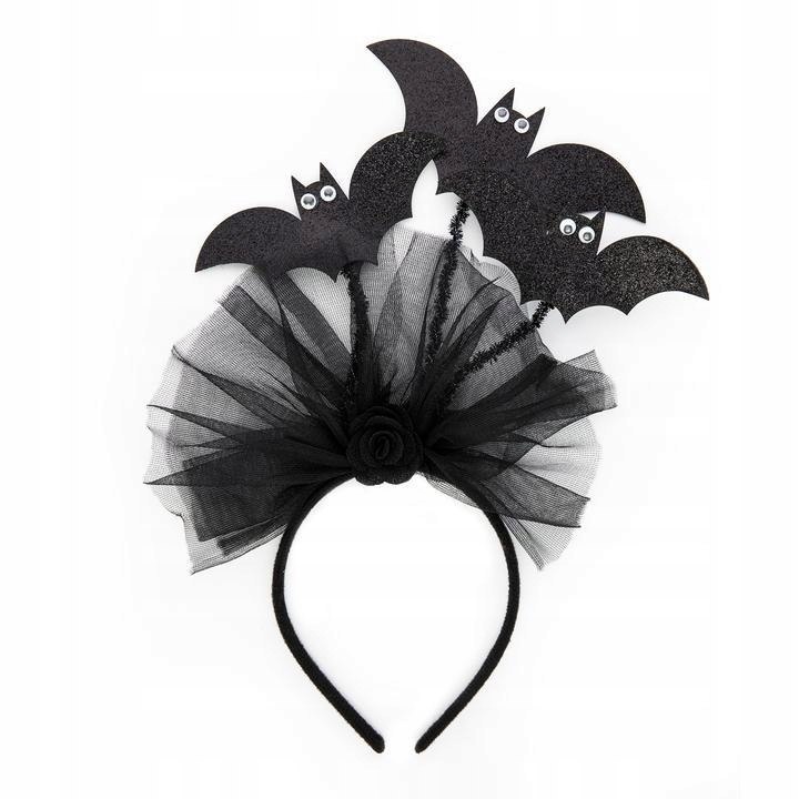 Opaska czarne Nietoperze strój nietoperz Halloween