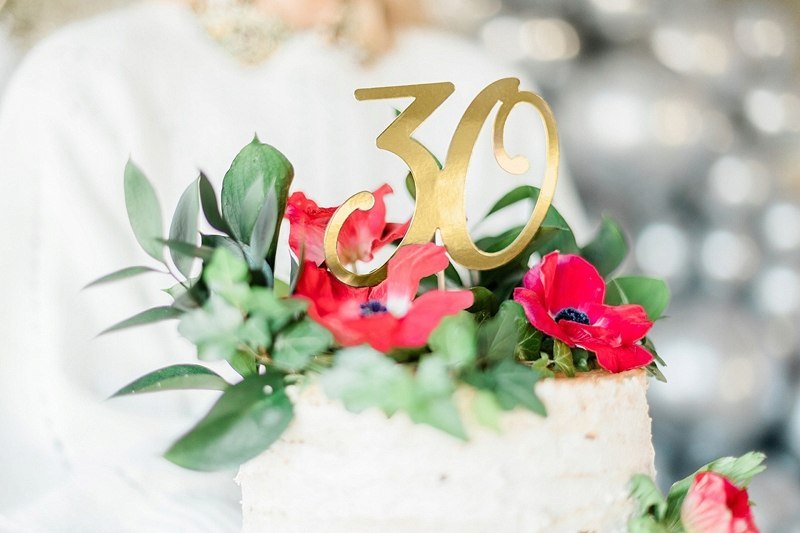 Topper na tort złoty ozdoby 30 40 50 60 urodziny Topper na tort złoty ozdoby 30 40 50 60 urodziny