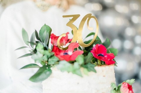 Topper na tort złoty ozdoby 30 40 50 60 urodziny Topper na tort złoty ozdoby 30 40 50 60 urodziny