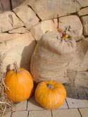 Worek jutowy dekoracje jesienne na Halloween XXL Worek jutowy dekoracje jesienne na Halloween XXL
