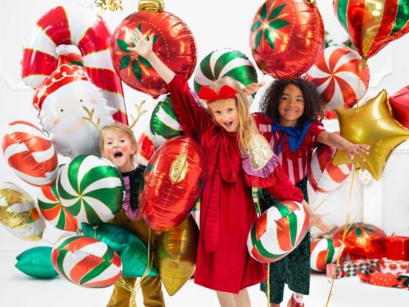 Balon Cukrowa laska czerwona dekoracje dla dzieci Balon Cukrowa laska czerwona dekoracje dla dzieci