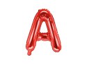 Balon foliowy Litera ''A'', 35cm, czerwony Balon foliowy Litera ''A'', 35cm, czerwony