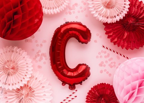 Balon foliowy Litera ''C'', 35cm, czerwony Balon foliowy Litera ''C'', 35cm, czerwony