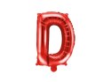 Balon foliowy Litera ''D'', 35cm, czerwony Balon foliowy Litera ''D'', 35cm, czerwony