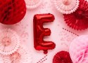 Balon foliowy Litera ''E'', 35cm, czerwony