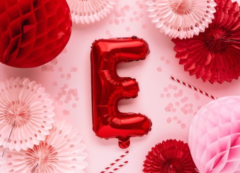 Balon foliowy Litera ''E'', 35cm, czerwony Balon foliowy Litera ''E'', 35cm, czerwony