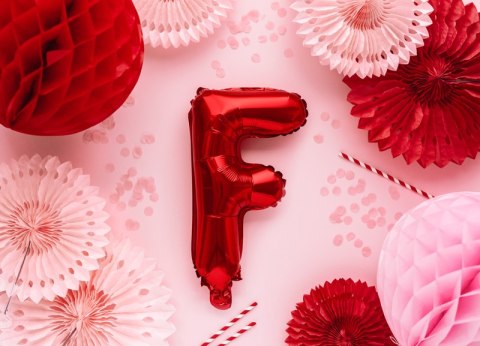 Balon foliowy Litera ''F'', 35cm, czerwony Balon foliowy Litera ''F'', 35cm, czerwony